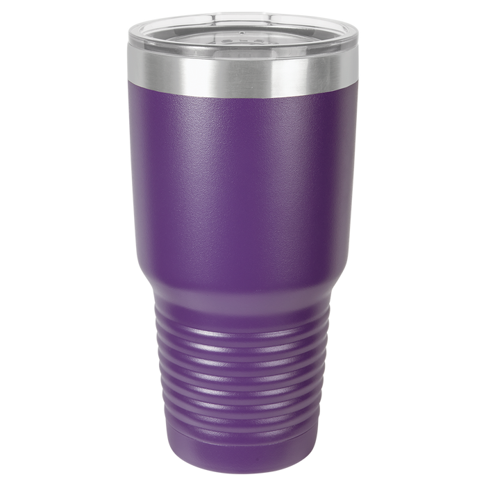 CASE of 24 - Blank 30 oz Stainless Steel Insulated SureGrip Tumblers with Lid