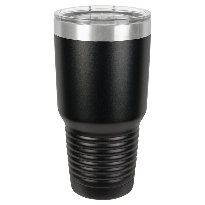 Vaso de acero inoxidable aislado con bolsa de la zarigüeya
