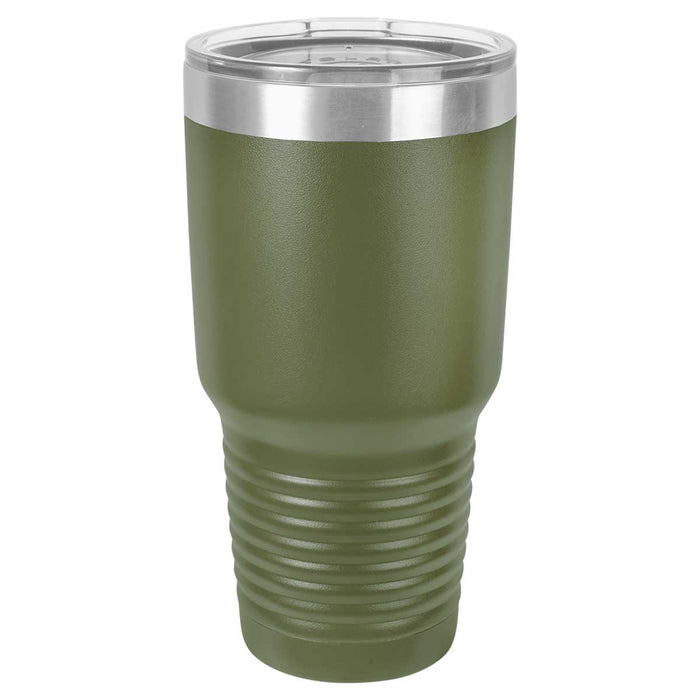 30 oz Promo Personalized Tumbler -16 colors- Logo Laser Engraved on Insulated Stainless Steel + Lid