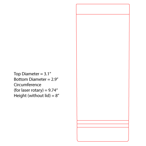 Design Template - 22 oz Skinny Tumbler (Polar Camel)