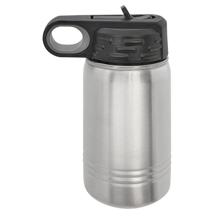 12 oz Kids Stainless Steel Powder Coated Blank Insulated Sport Water Bottle Polar Camel