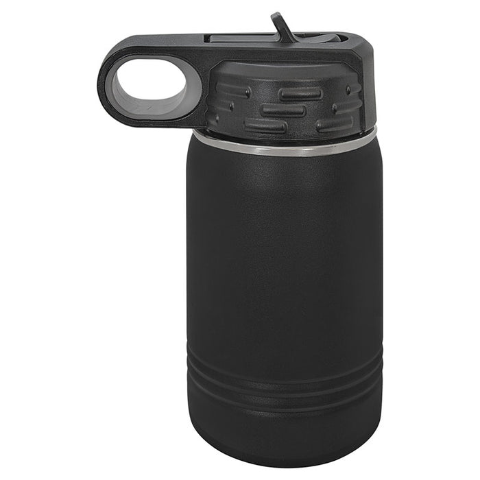 12 oz Kids Stainless Steel Powder Coated Blank Insulated Sport Water Bottle Polar Camel
