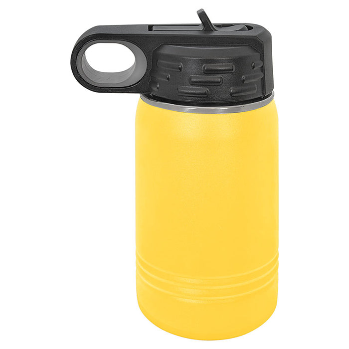 12 oz Kids Stainless Steel Powder Coated Blank Insulated Sport Water Bottle Polar Camel