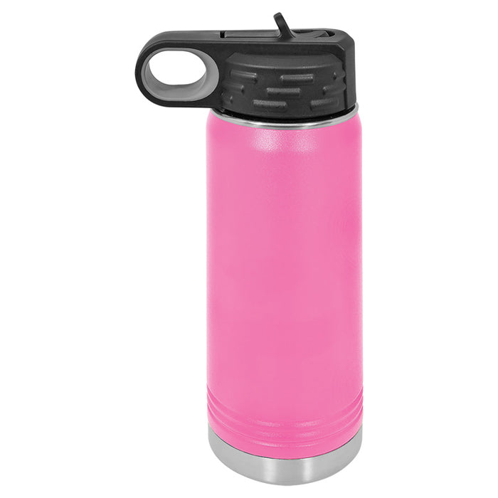 20 oz Stainless Steel Powder Coated Blank Insulated Sport Water Bottle Polar Camel