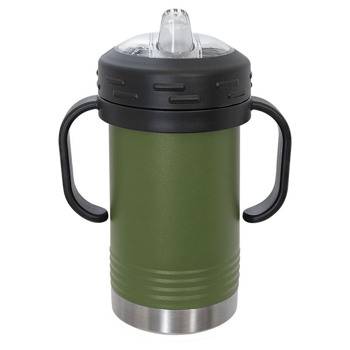 10 oz Stainless Steel Insulated Training Sippy Cup Tumblers with Removable Handles