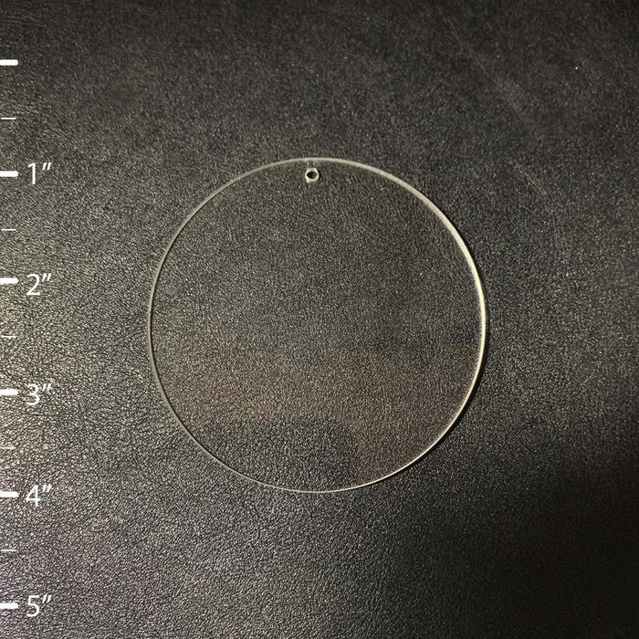 10 piezas - Círculo redondo Acrílico Forma en blanco - Tamaño de 1" a 5"