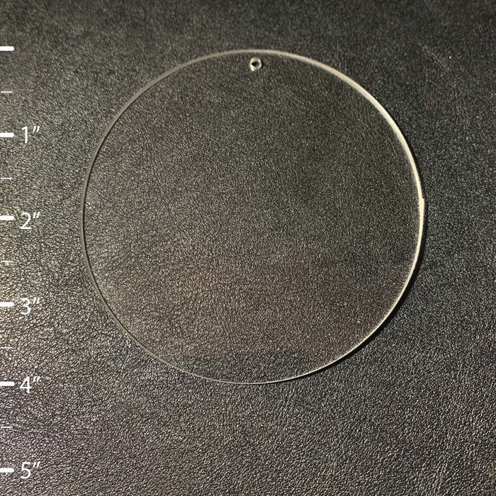 25 piezas - Círculo redondo Acrílico Forma en blanco - Tamaño de 1" a 5"