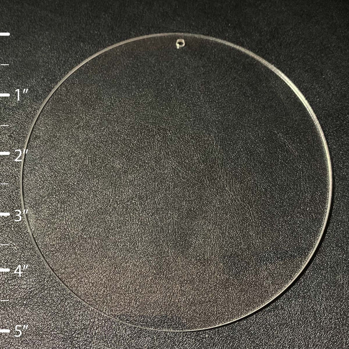 100 piezas - Círculo redondo Acrílico Forma en blanco - Tamaño de 1" a 5"