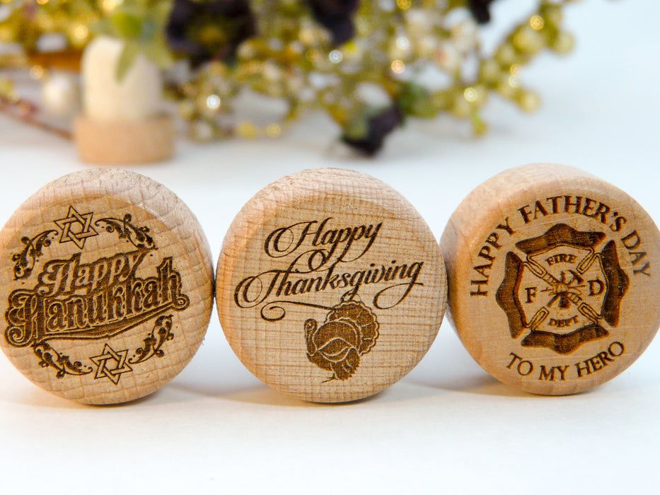 Tapones de vino de Navidad y otros días festivos